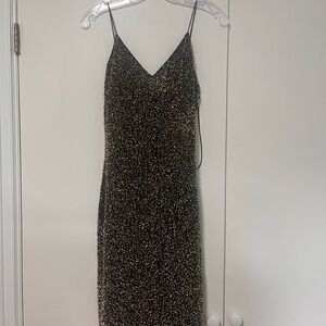 Alice + Olivia Black and Gold  Dress